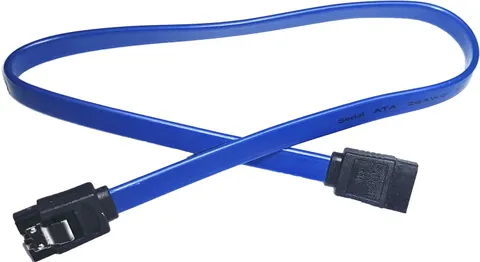 Кабель SATA 3.0 7pin, F/F, 0.4 м, Blue