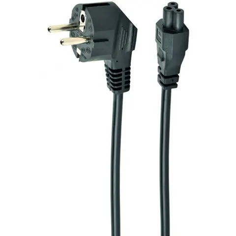 Кабель живлення 220В 0.5м, 3*0.75мм, CEE7/7-C5 Schuko Cablexpert VDE