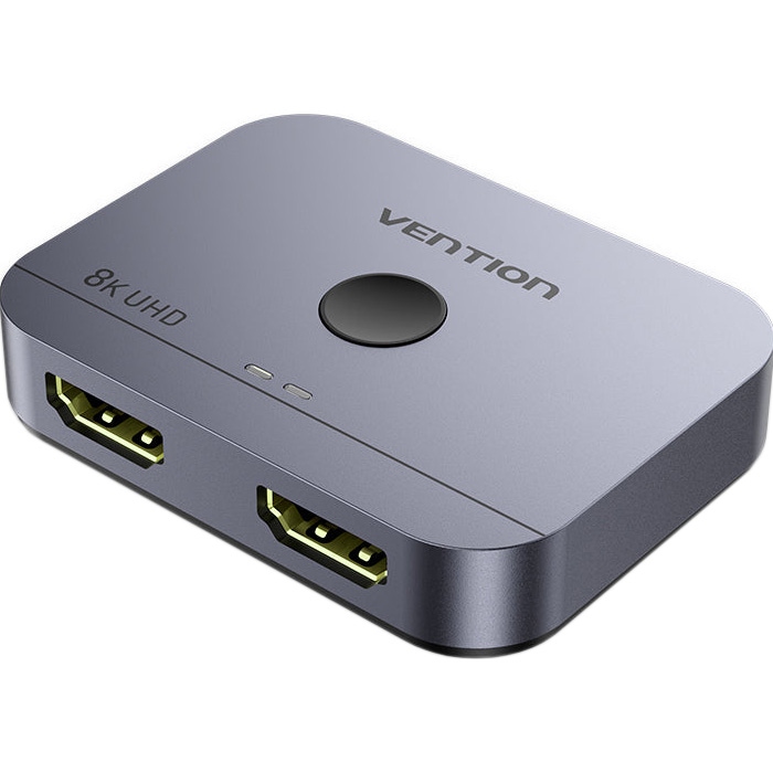 Сплітер HDMI 2.1 UHD 8K 60Hz 3D, HDCP HDR Dolby 7.1 перемикач двонаправлений 2 in 1 out Vention