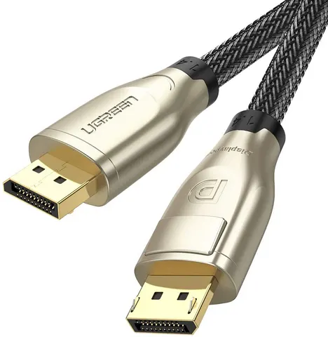 Кабель DisplayPort M - M 2.0 м, V1.4 8K Zinc Alloy Shell DP112 чорний UGREEN