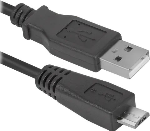 Кабель USB 2.0 AM-micro BM, 1.8 м, чорний, 08-10BH Defender