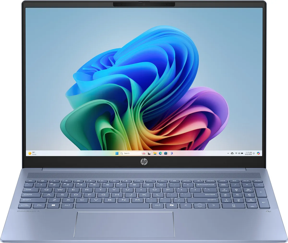 HP OmniBook 5 16-af1022ua 16" 2K IPS, 300n/U7-255U (5.2)/16Gb/SSD512Gb/Intel Gr/Підсв/DOS/Синій