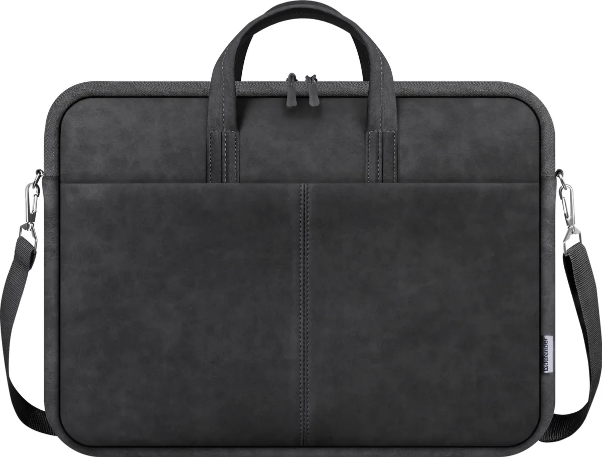 Сумка для ноутбука 15.6'' Defender PU шкіра, кишеня, чорна