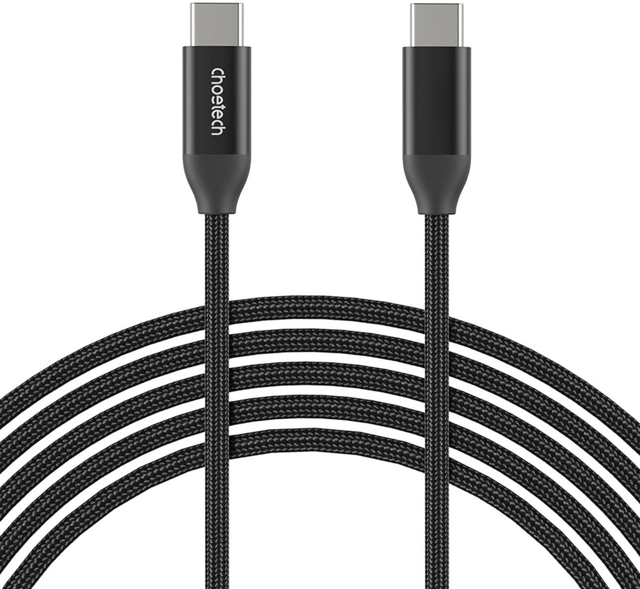 Кабель USB 2.0 Type-C M-M, 2.0 м, 240W Gen2, обплетення Choetech
