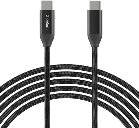 Кабель USB 2.0 Type-C M-M, 2.0 м, 240W Gen2, обплетення Choetech
