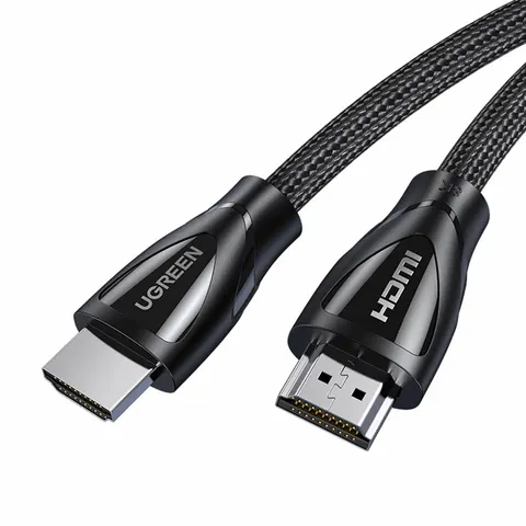 Кабель HDMI M - M, 1.0 м, V2.1 With Braid 8K@60Hz/4K@120Hz, HD140 UGREEN Чорний