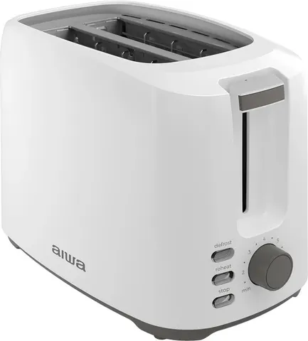 Тостер AIWA ABT-700 ASATAN 750Вт/ 2 відділення/мех. управління/розморожування/підігрів булочок/білий