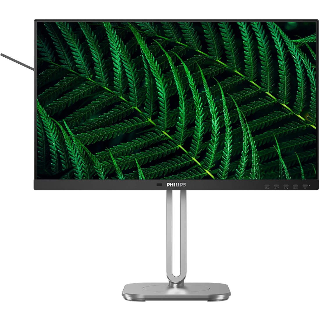 TFT 23.8" Philips 24B2G5200, IPS, 100Гц, VGA, HDMI, DP, USB-hub, HAS, Pivot, колонки, темно-сірий