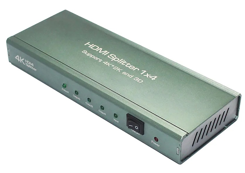 Відеорозгалужувач 4xHDMI v1.4a, 3D, 4K*2K