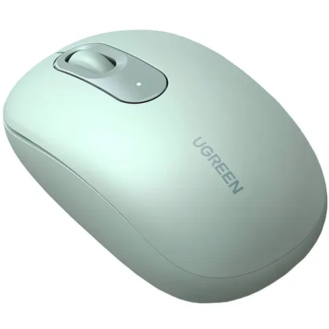 Мишка UGREEN 2.4GHz MU105, бездротова, 2400dpi., 3кн., Зелена
