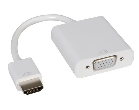 Перехідник HDMI M -> VGA F білий (без звуку) OEM
