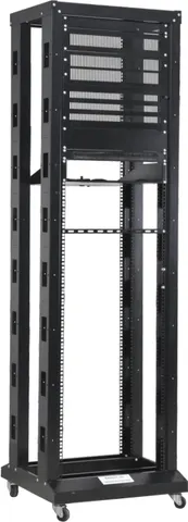Стійка 19", high 42U, подвійна, чорна, 250кг, Kingda