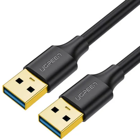 Кабель USB 3.0 AM-AM, 0,5 м, Чорний, US128 UGREEN