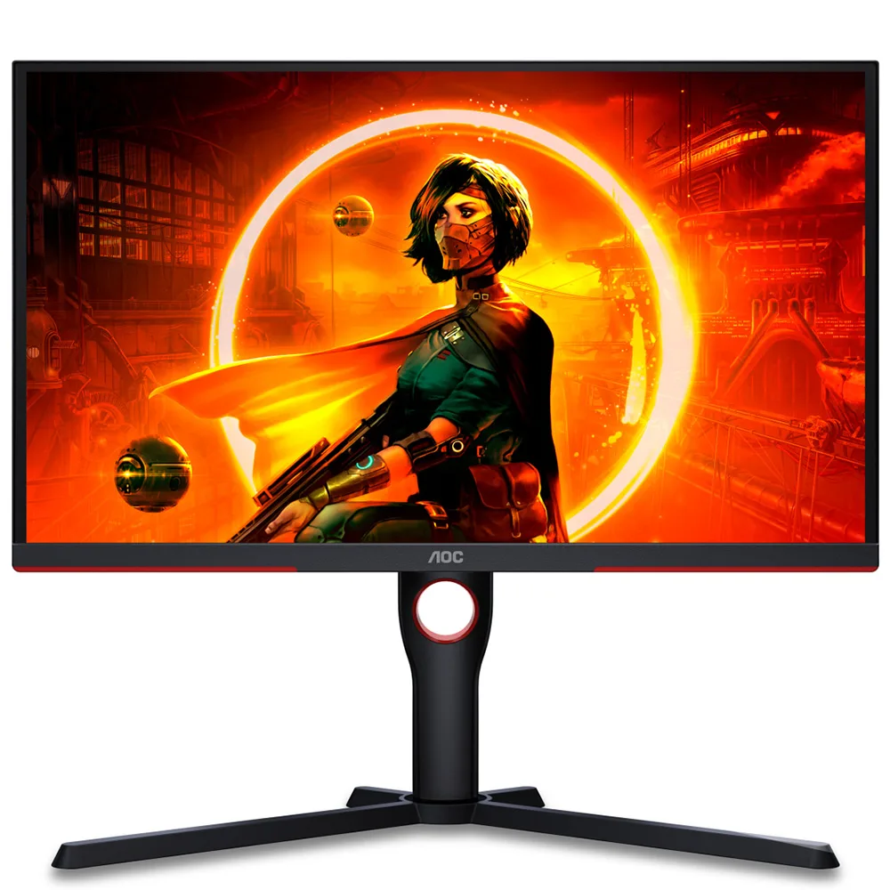 TFT 24.5" AOC 25G3ZM/BK, VA, 240Гц, 0,5 мс, 2х HDMI, DP, USB-hub, HAS, Pivot, чорний