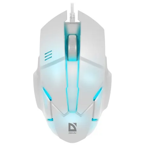 Мишка Defender Host MB-982, 3 кн.,1000 dpi, 7 кольорів, біла