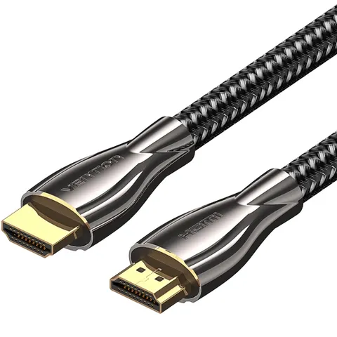 Кабель HDMI M - M, 0.5  м, V2.0, 4K 60Гц, обплетення, Zinc Alloy Type чорний Vention